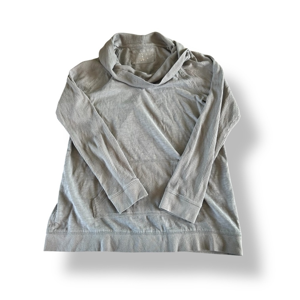 [Sonoma] Light Gray Pullover Cowl Neck Sweatshirt